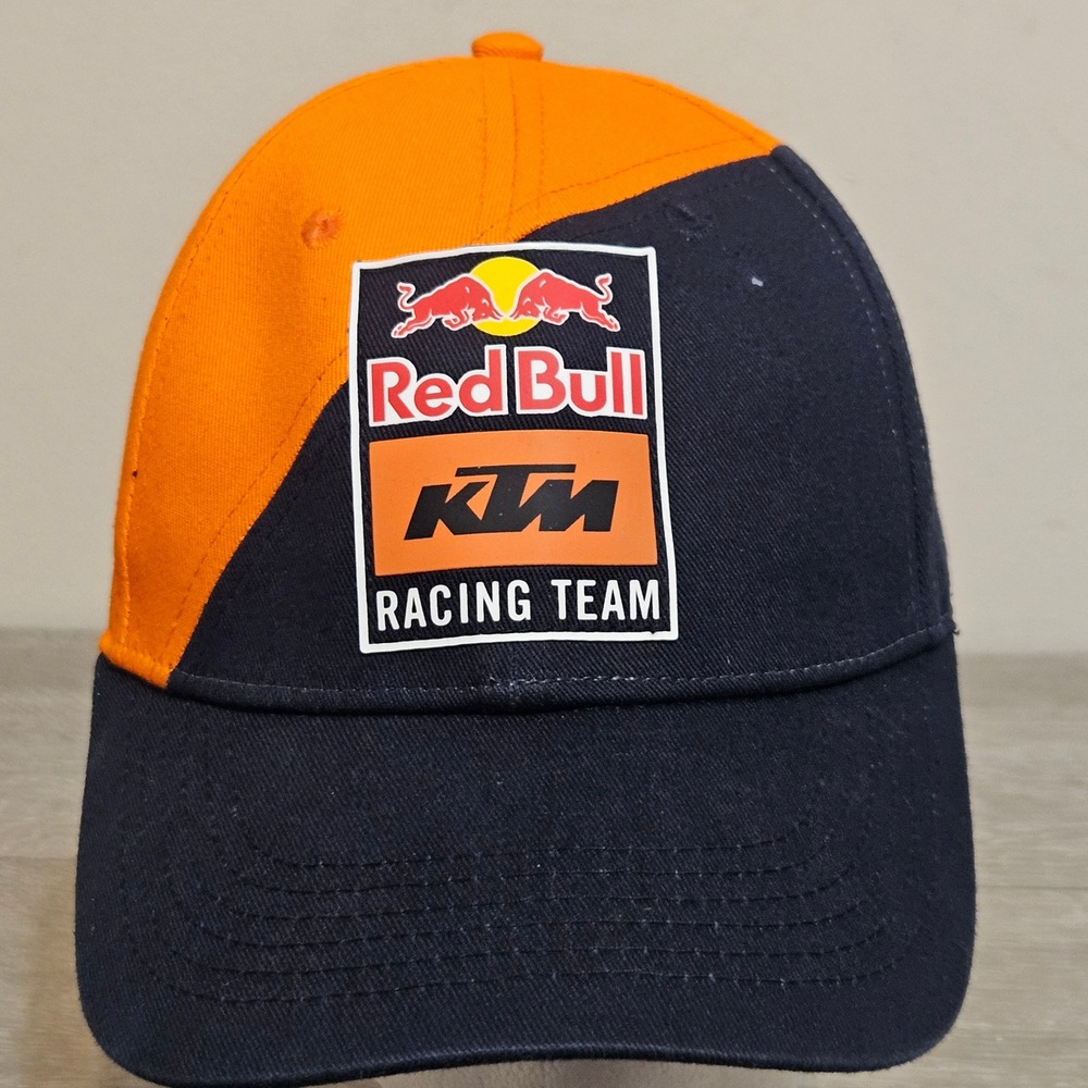 KTM Racing Red Bull Team Racing Adjustable Hat One Size Strapback Orange Blue